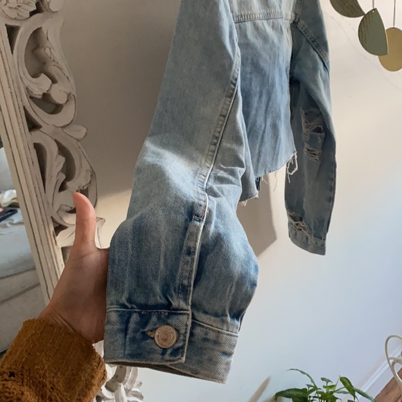 🪞 front button denim jacket small - Picture 6 of 8